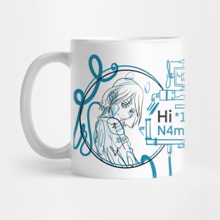 Hi *first name* - Blue version Mug